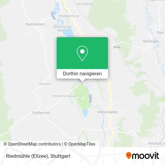 Riedmühle (Ellzee) Karte