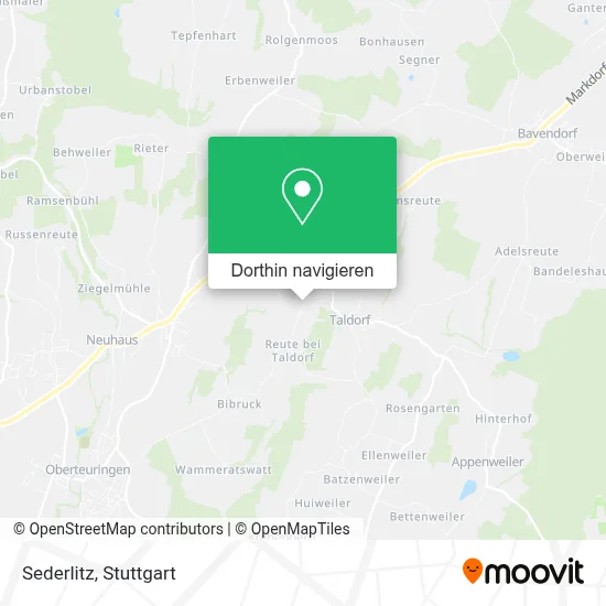 Sederlitz Karte