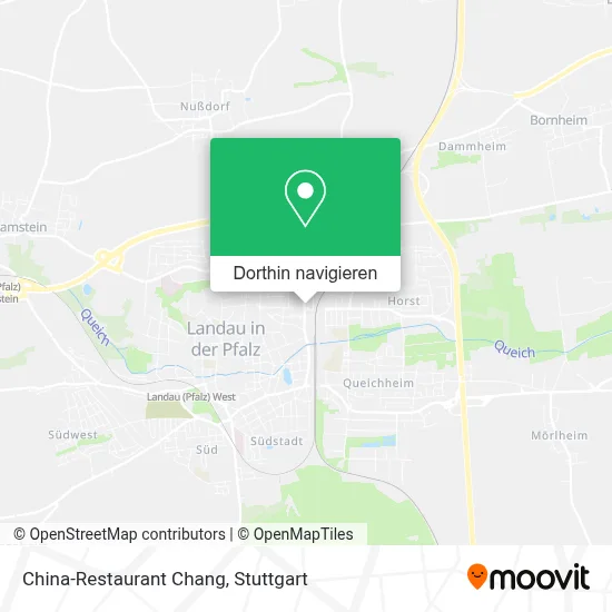 China-Restaurant Chang Karte