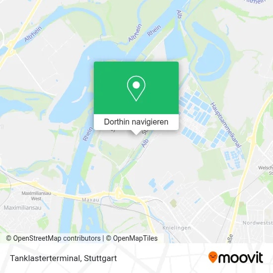 Tanklasterterminal Karte