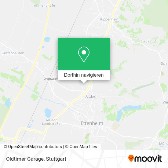 Oldtimer Garage Karte
