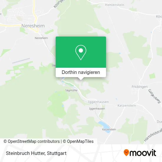 Steinbruch Hutter Karte