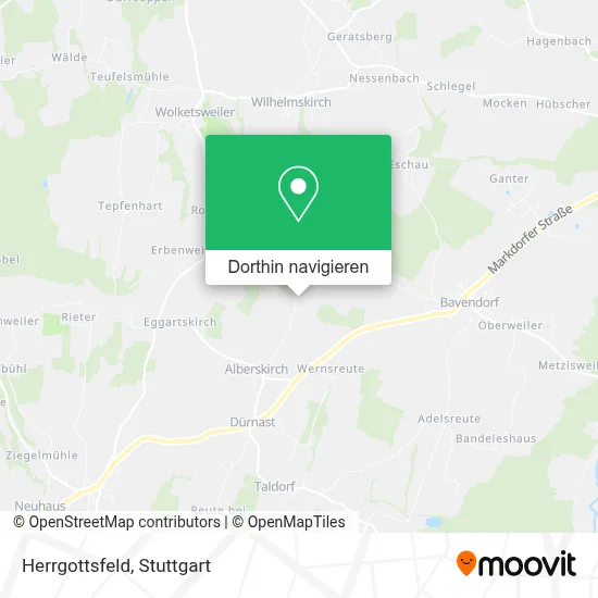 Herrgottsfeld Karte