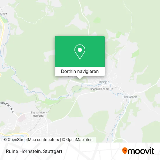 Ruine Hornstein Karte