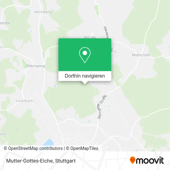 Mutter-Gottes-Eiche Karte