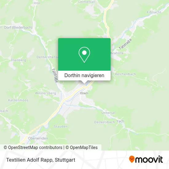 Textilien Adolf Rapp Karte