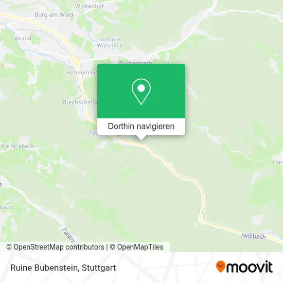 Ruine Bubenstein Karte