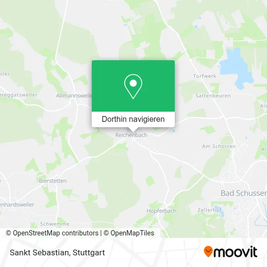 Sankt Sebastian Karte