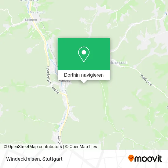 Windeckfelsen Karte
