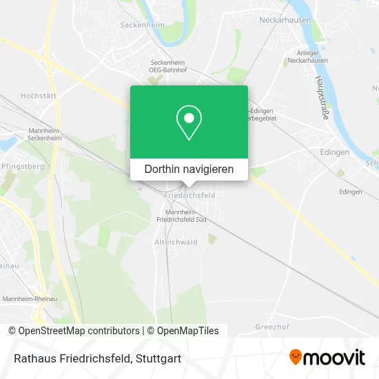 Rathaus Friedrichsfeld Karte
