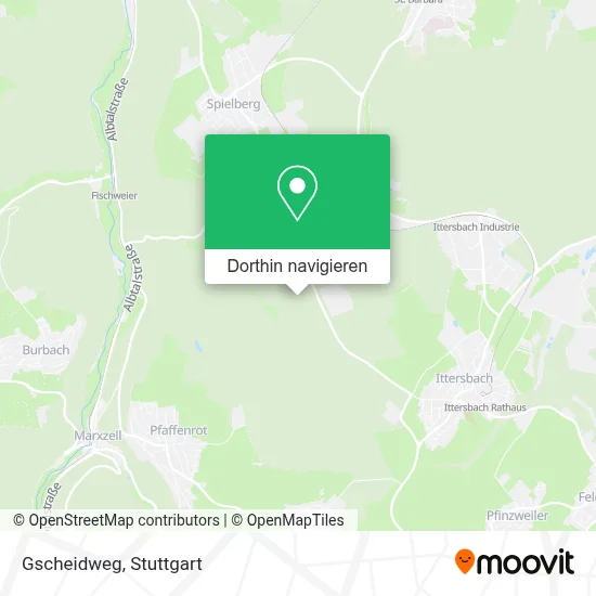 Gscheidweg Karte
