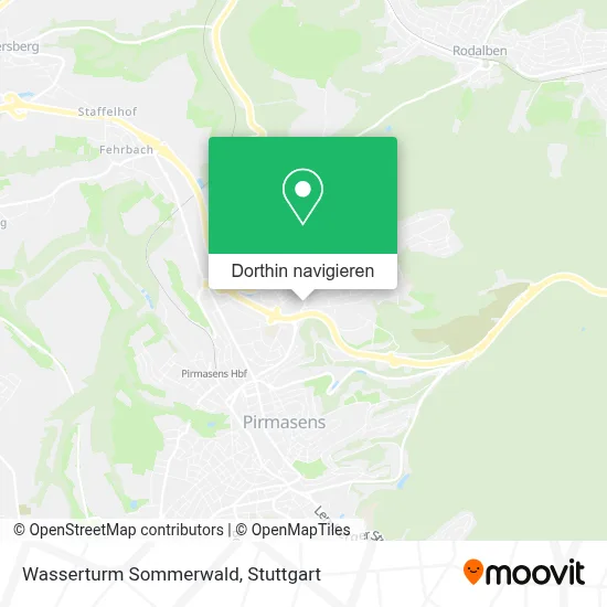 Wasserturm Sommerwald Karte