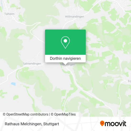 Rathaus Melchingen Karte