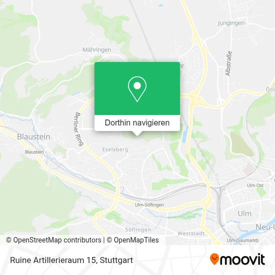Ruine Artillerieraum 15 Karte