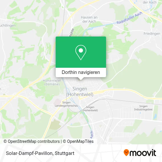 Solar-Dampf-Pavillon Karte