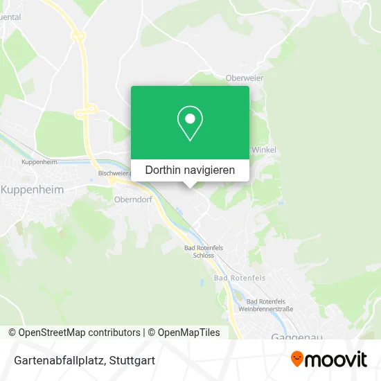 Gartenabfallplatz Karte
