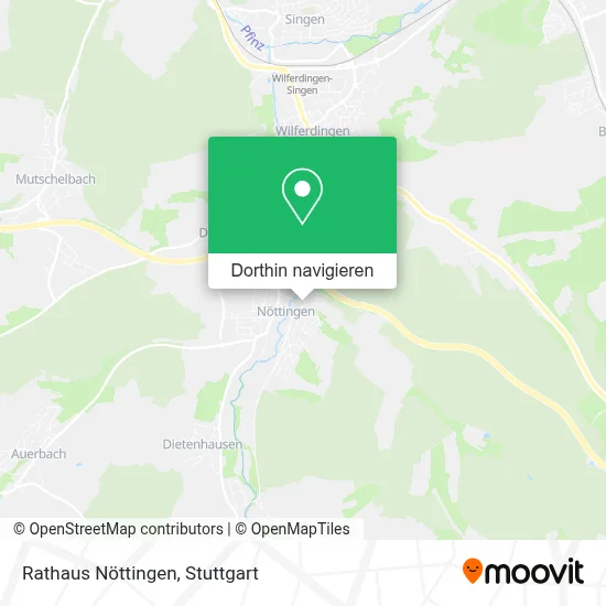 Rathaus Nöttingen Karte