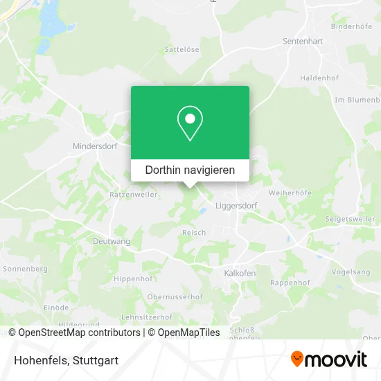 Hohenfels Karte