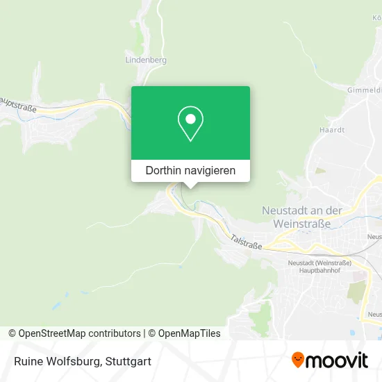 Ruine Wolfsburg Karte