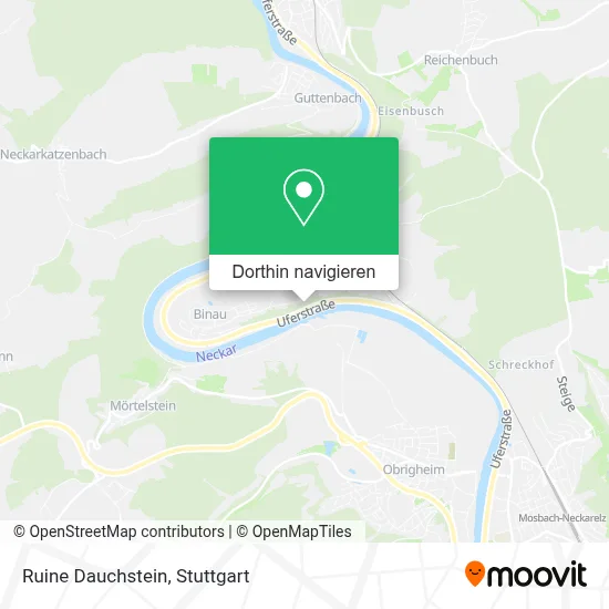 Ruine Dauchstein Karte