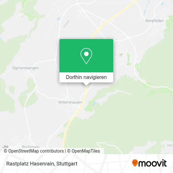 Rastplatz Hasenrain Karte