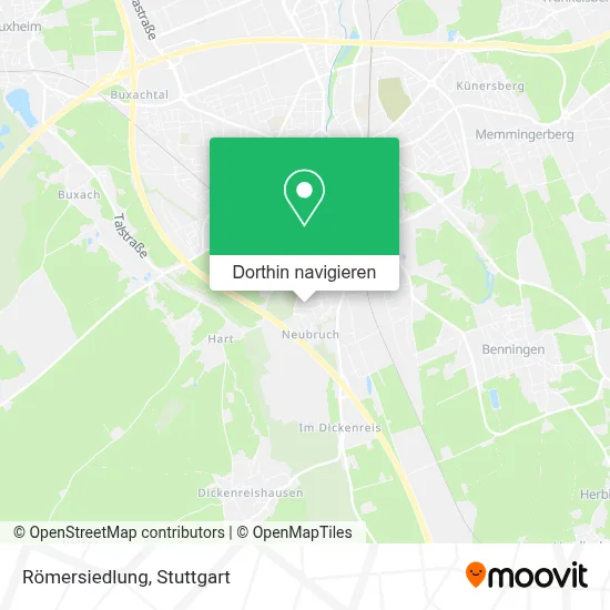 Römersiedlung Karte