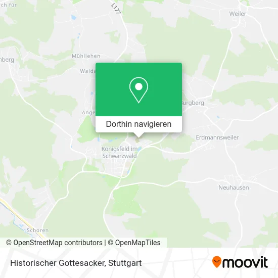 Historischer Gottesacker Karte