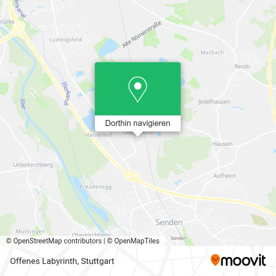 Offenes Labyrinth Karte