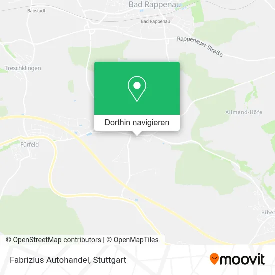 Fabrizius Autohandel Karte