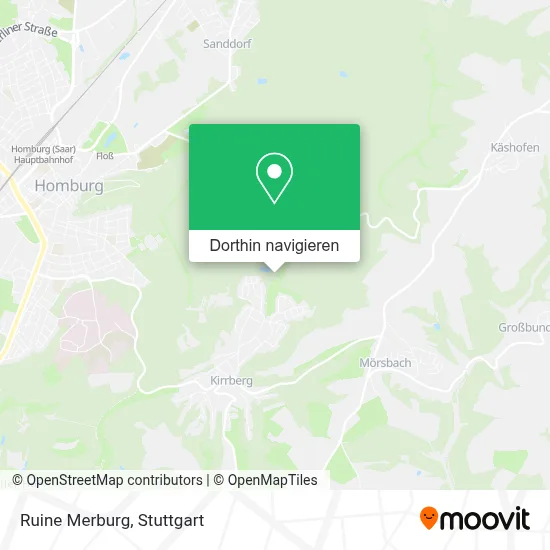 Ruine Merburg Karte