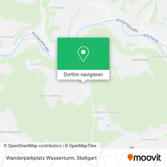 Wanderparkplatz Wasserturm Karte