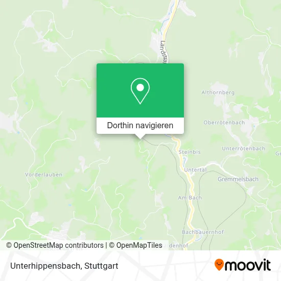 Unterhippensbach Karte