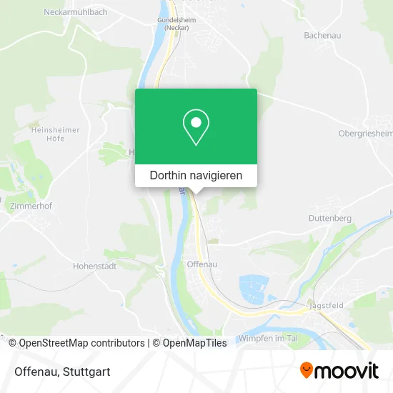 Offenau Karte
