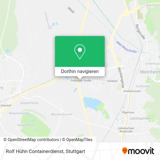 Rolf Hühn Containerdienst Karte