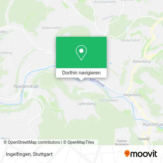 Ingelfingen Karte
