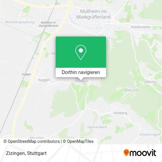 Zizingen Karte