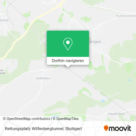 Rettungsplatz Wilfenbergtunnel Karte