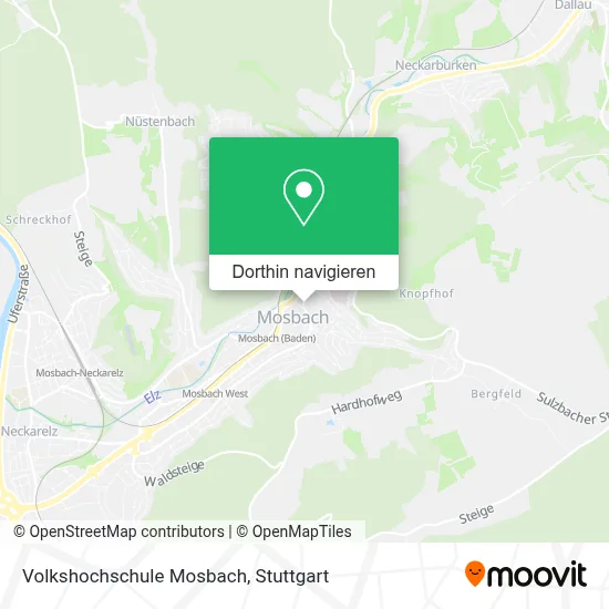 Volkshochschule Mosbach Karte