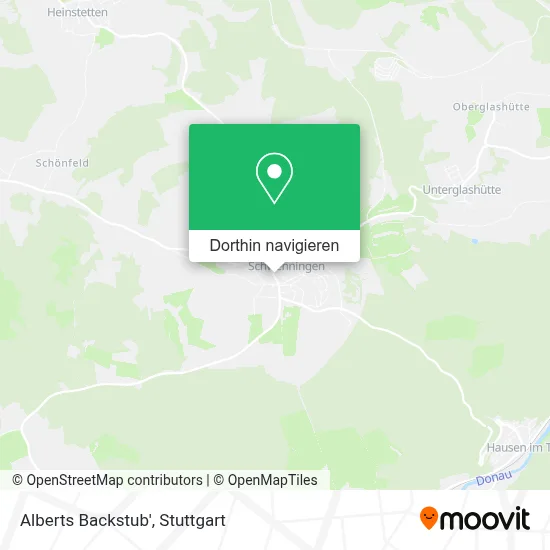 Alberts Backstub' Karte