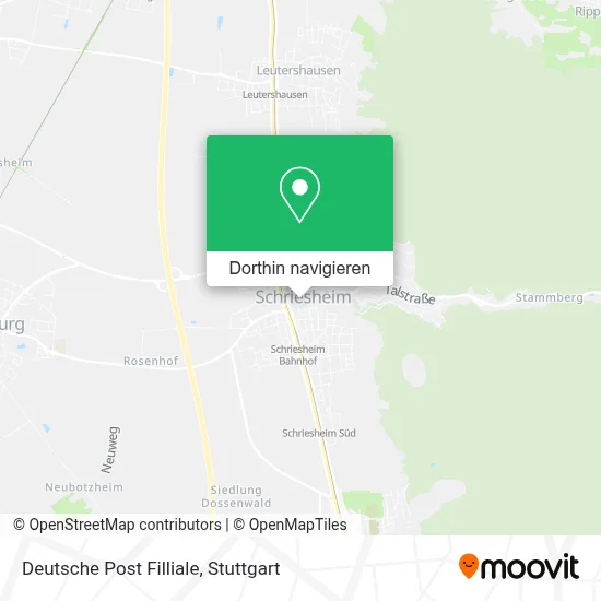 Deutsche Post Filliale Karte