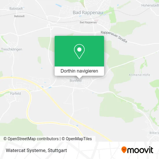 Watercat Systeme Karte