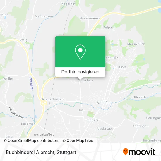 Buchbinderei Albrecht Karte