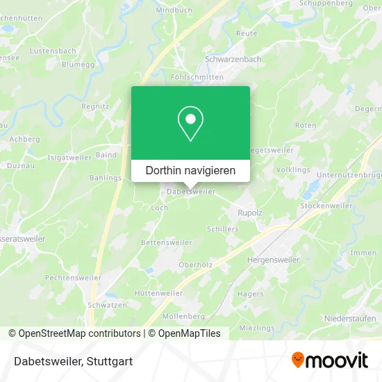 Dabetsweiler Karte