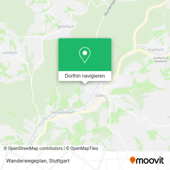 Wanderwegeplan Karte
