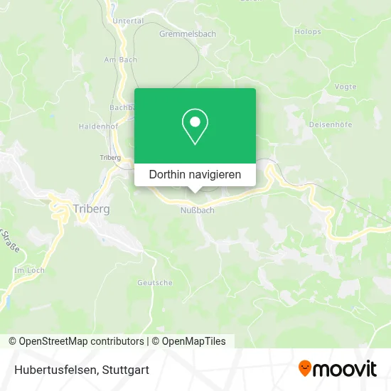 Hubertusfelsen Karte