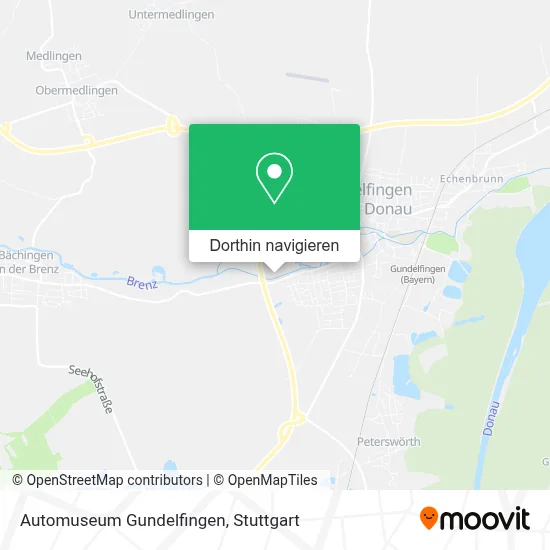 Automuseum Gundelfingen Karte