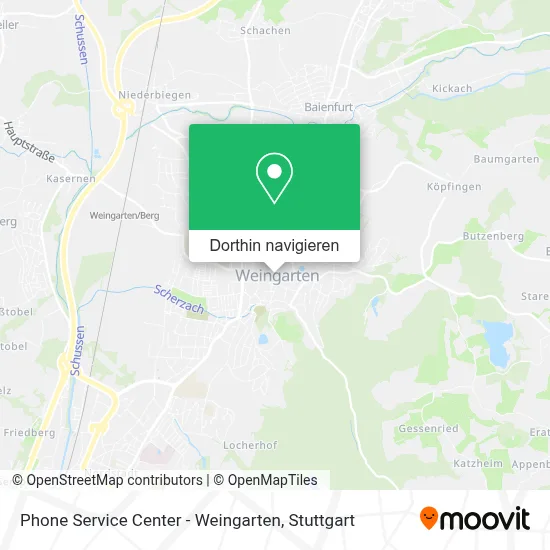 Phone Service Center - Weingarten Karte