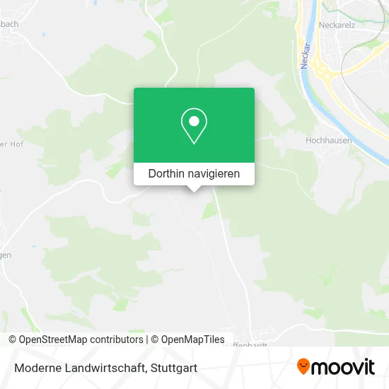 Moderne Landwirtschaft Karte