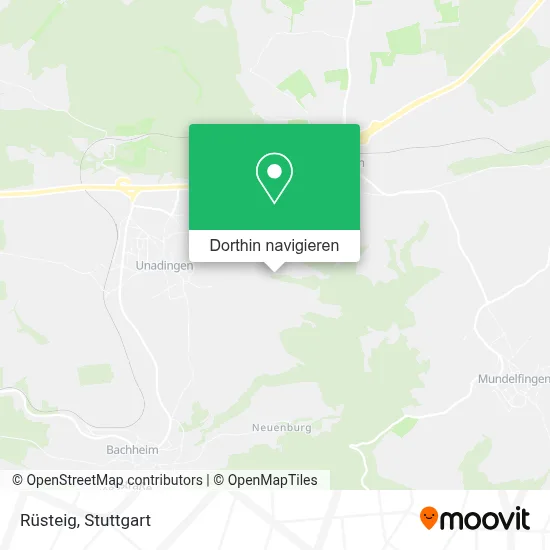 Rüsteig Karte