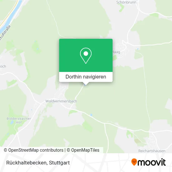 Rückhaltebecken Karte